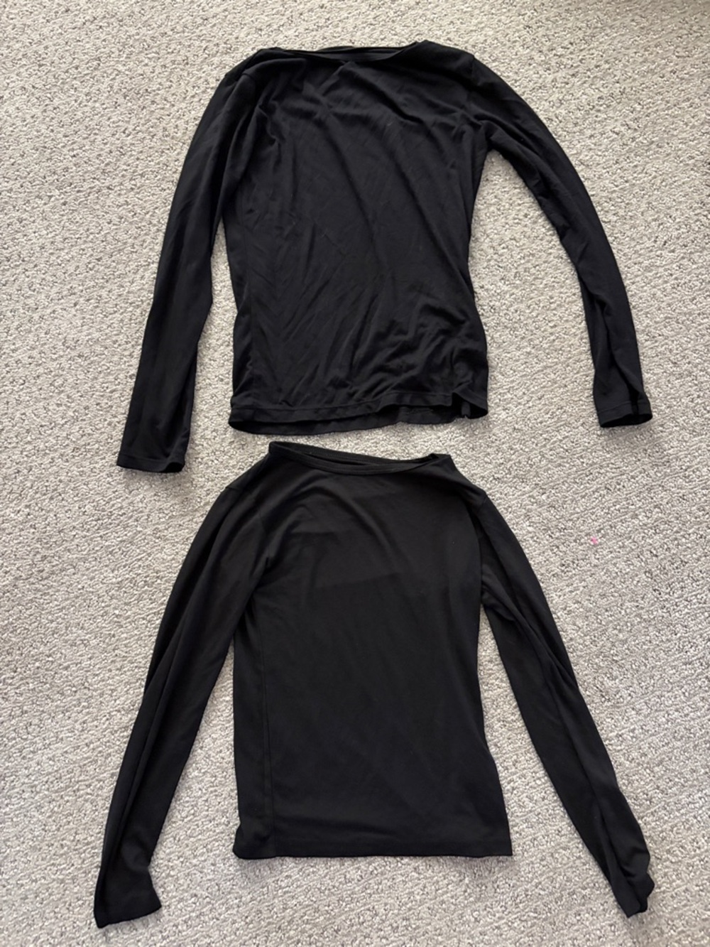 Kids Black Long-Sleeve Matching Set - Classic Basic